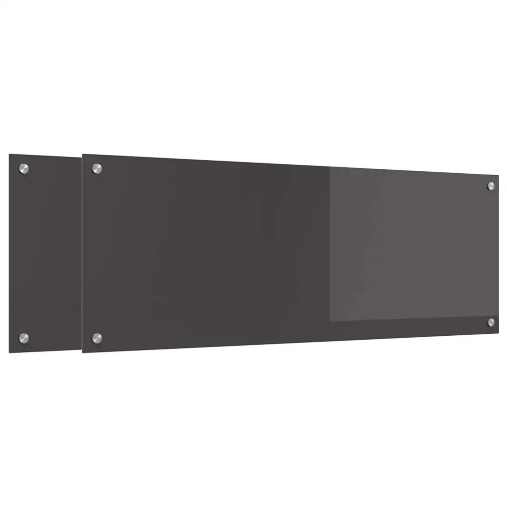 Schienale da cucina 2 pcs Grigio scuro 110 x 40 cm 3415506