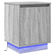 Comodino | Armadio da Notte | Mobiletto da notte Grigio 39 x 34,5 x 50 cm Legno multistrato