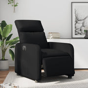 Divano Sedia-Poltrona Reclinabile Elettrica Nera in Similpelle 963656