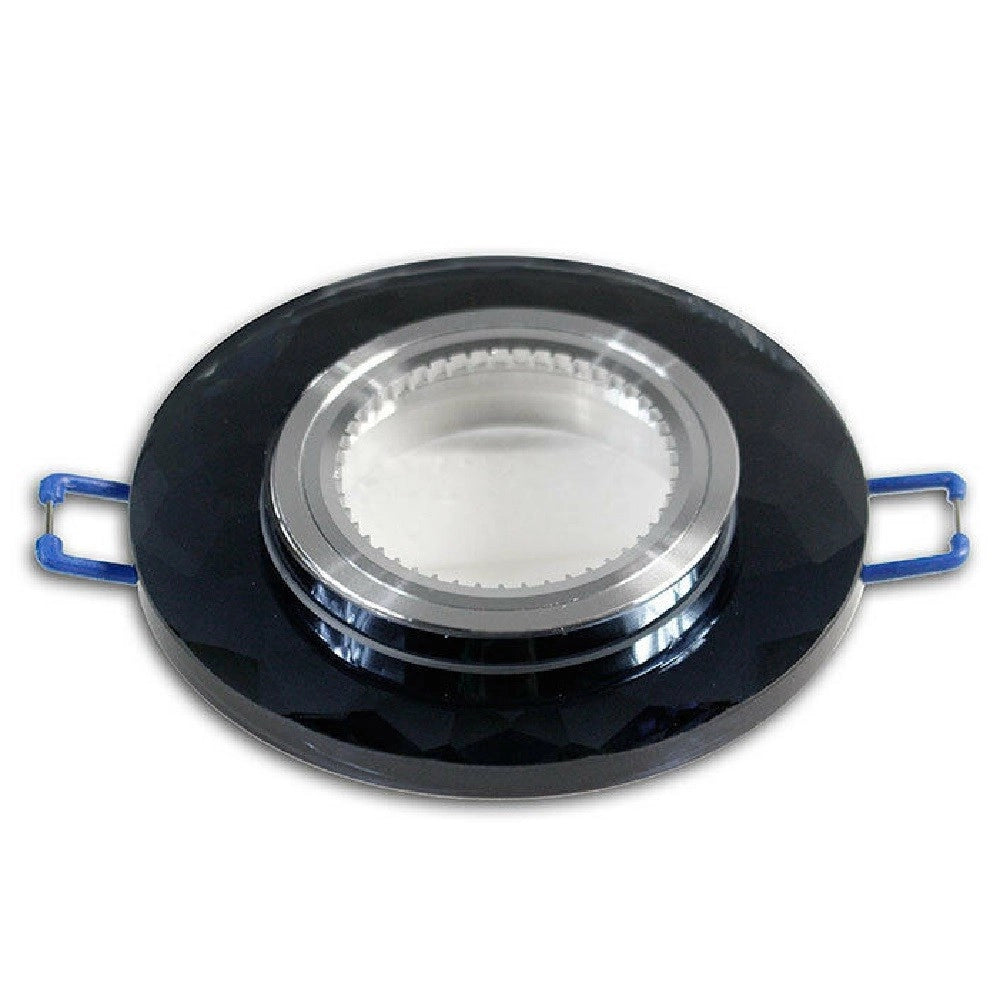 Trade Shop - Portafaretto Da Incasso Tondo Vetro Effetto Specchio Supporto Controsoffitto P19 -