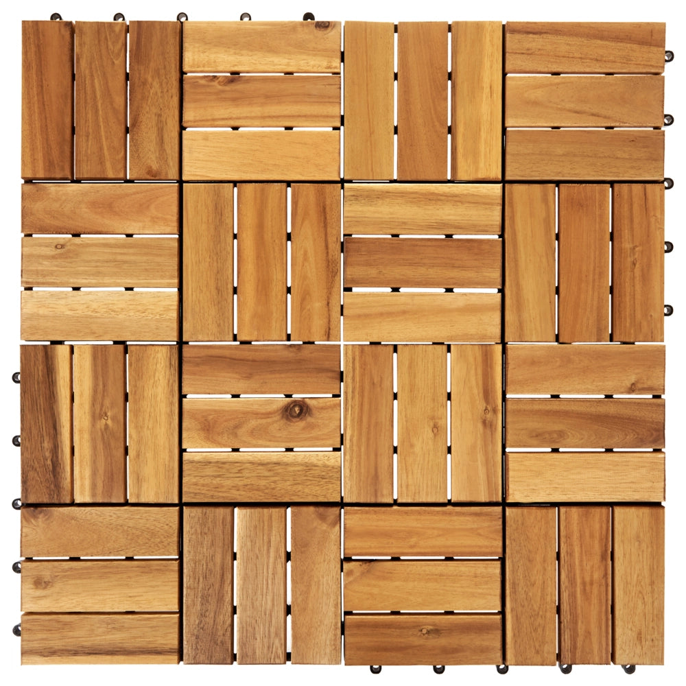 Pavimento certificato in legno di acacia naturale per esterni resistenti all'acqua accessori esterno