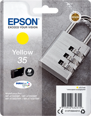 Epson Padlock Singlepack Yellow 35 DURABrite Ultra Ink