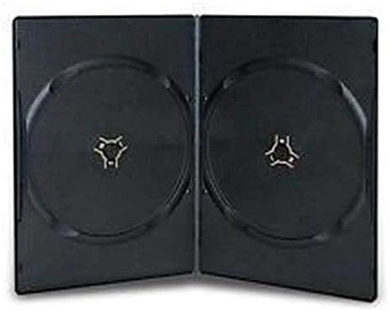 Confezione per DVD doppia - 7mm - Per 2 dischi - Hub di chiusura a brevetto - Ambientalmente compatibile - Rivestimento esterno chiaro per inlay - Confezione per DVD