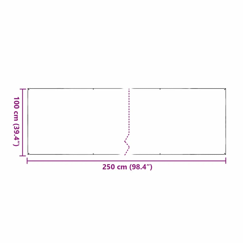 Copertura per Piante Trasparente 2,5 x 1 m PVC 3429367