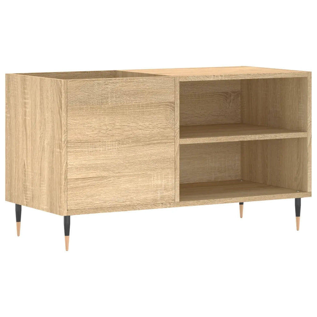 Mobile Porta Dischi Rovere Sonoma 85x38x48 cm Legno Multistrato 831695