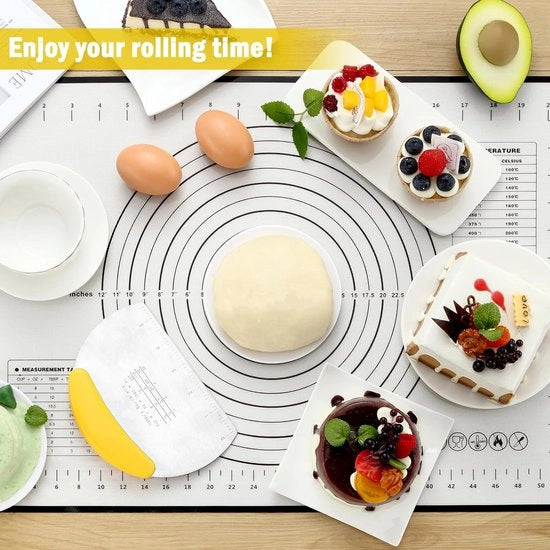 Set di Cottura in Silicone 4-Del con Taglia Impasto, Antiaderente e Anti Traslocazione