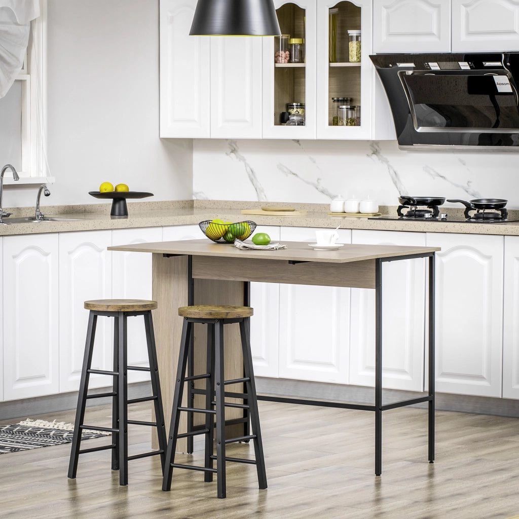 Tavolo da bar ¨C zephmum ¨C grigio chiaro 120x76x91 cm