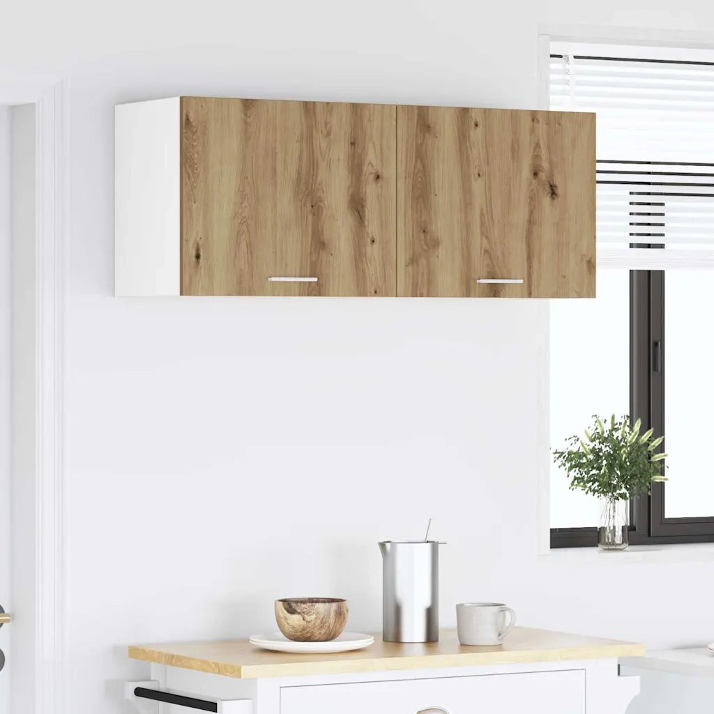 Armadio pensile Rovere Artigiano e Bianco 50 x 31 x 40 cm 884160
