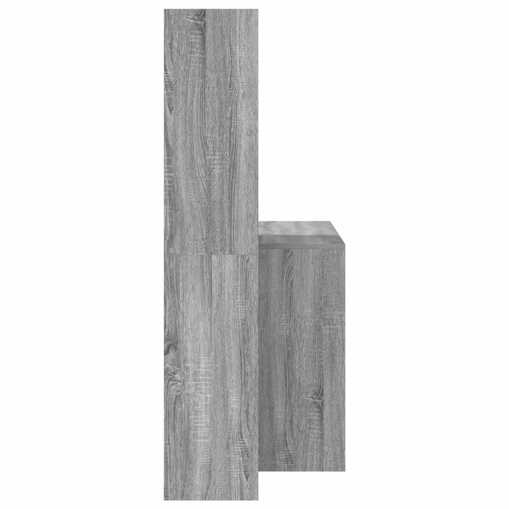 Scrivania con lo scaffale Grigio Sonoma 138,5 x 55 x 143 cm 3337254