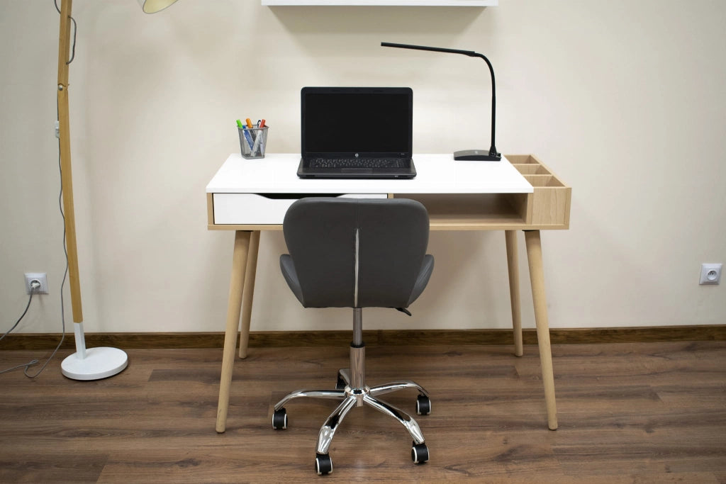 Sedia girevole Valora AVOLA grigia dal design ergonomico per ufficio
