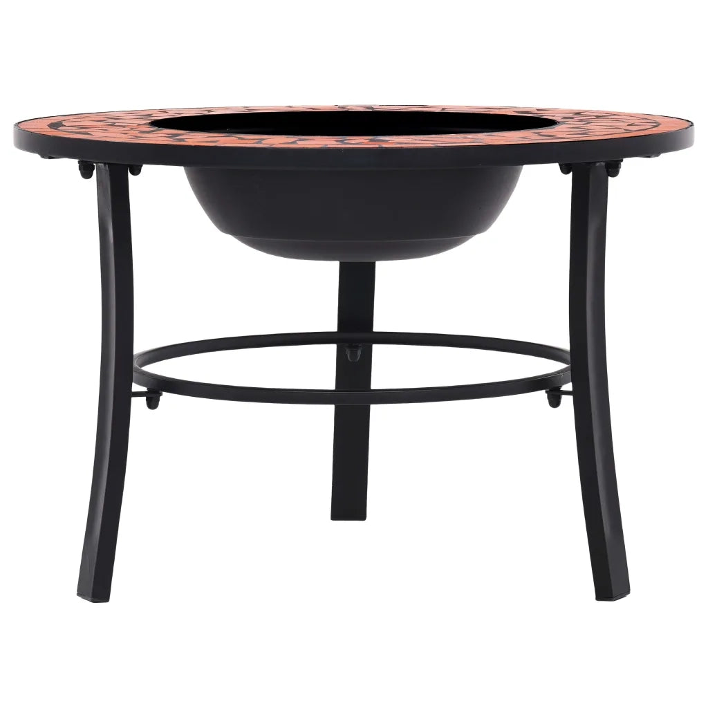 Braciere a Mosaico Terracotta 68 cm in Ceramica CFW8053593