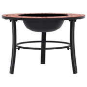 Braciere a Mosaico Terracotta 68 cm in Ceramica CFW8053593