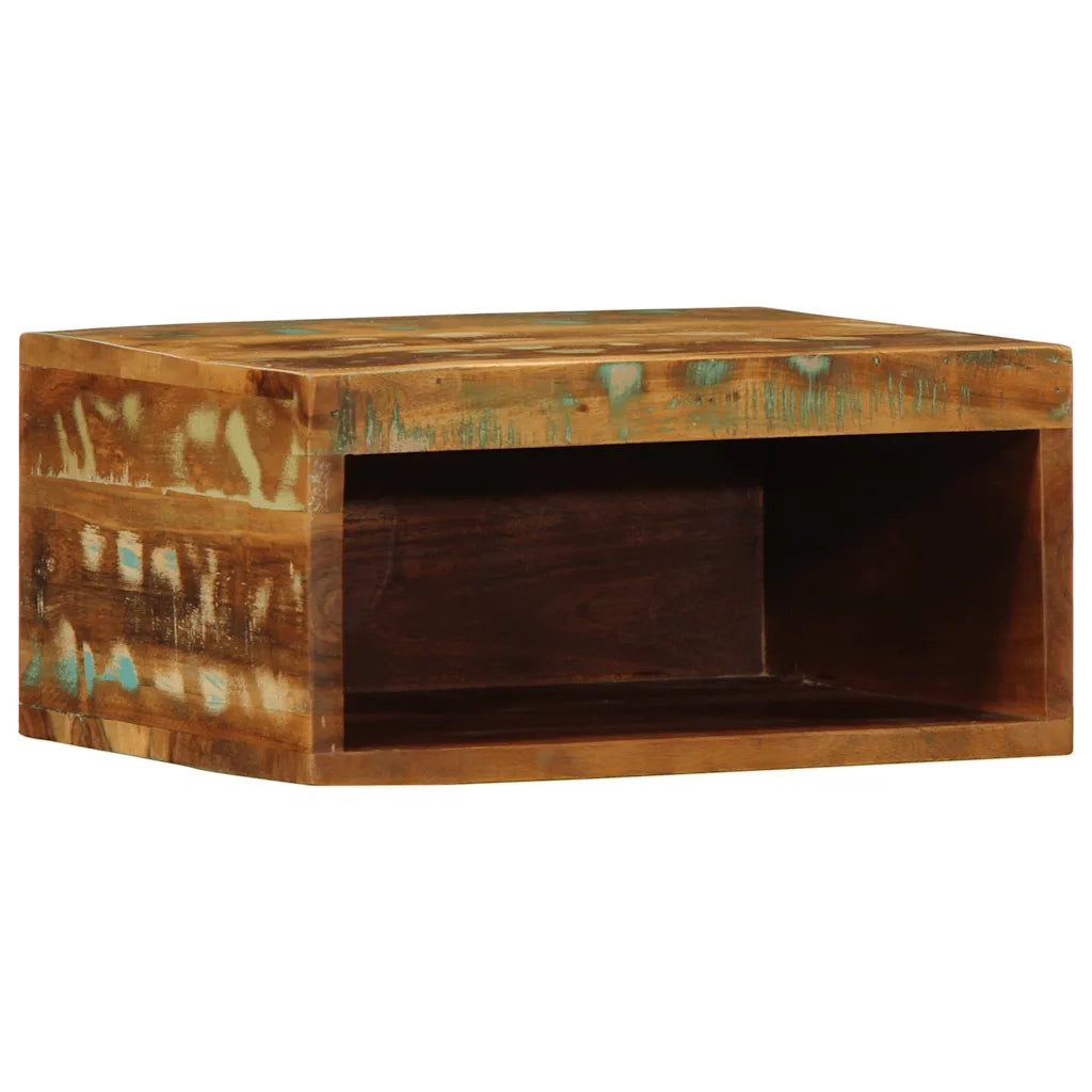 Mobile TV a Parete | Armadietto TV | Mobile Porta TV 40x30x19 cm in Legno Massello di Recupero