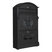 C CASSETTA POSTALE REGIA NERO 9005 25,5X9X41CM- 1,0 pz