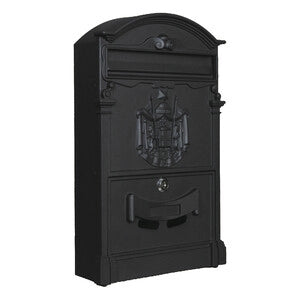 C CASSETTA POSTALE REGIA NERO 9005 25,5X9X41CM- 1,0 pz