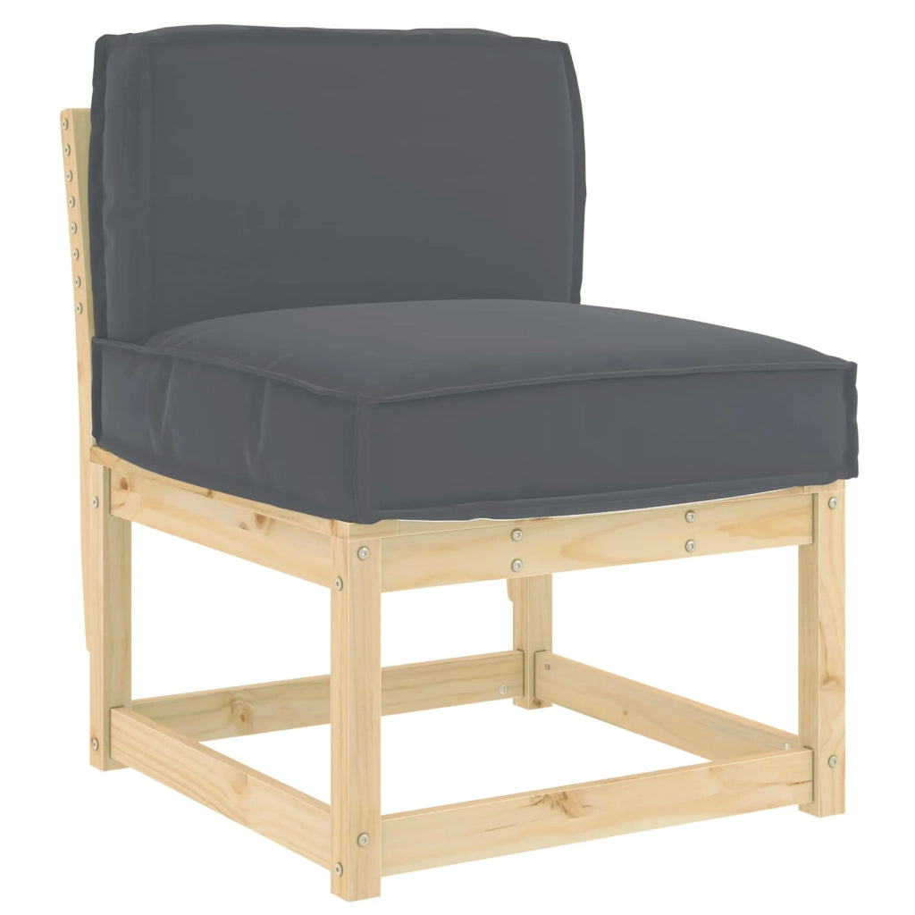 Cuscino Antracite 60 x 40 x 12 cm Tessuto Oxford 42001478