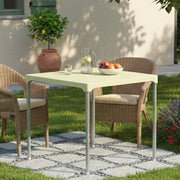 Brownstown, Tavolo da Esterno 4 Posti Made in Italy, 75x75x72h cm Beige