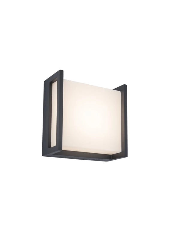 Applique esterna QUBO antracite Lutec LED 8W 3000K IP54