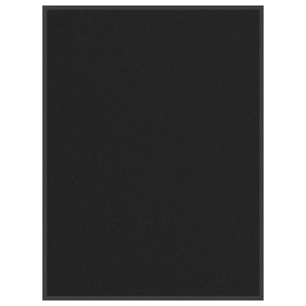Zerbino nero 90 x 120 cm antiscivolo resistente per interni/esterni in polipropilene nero 02_0058152