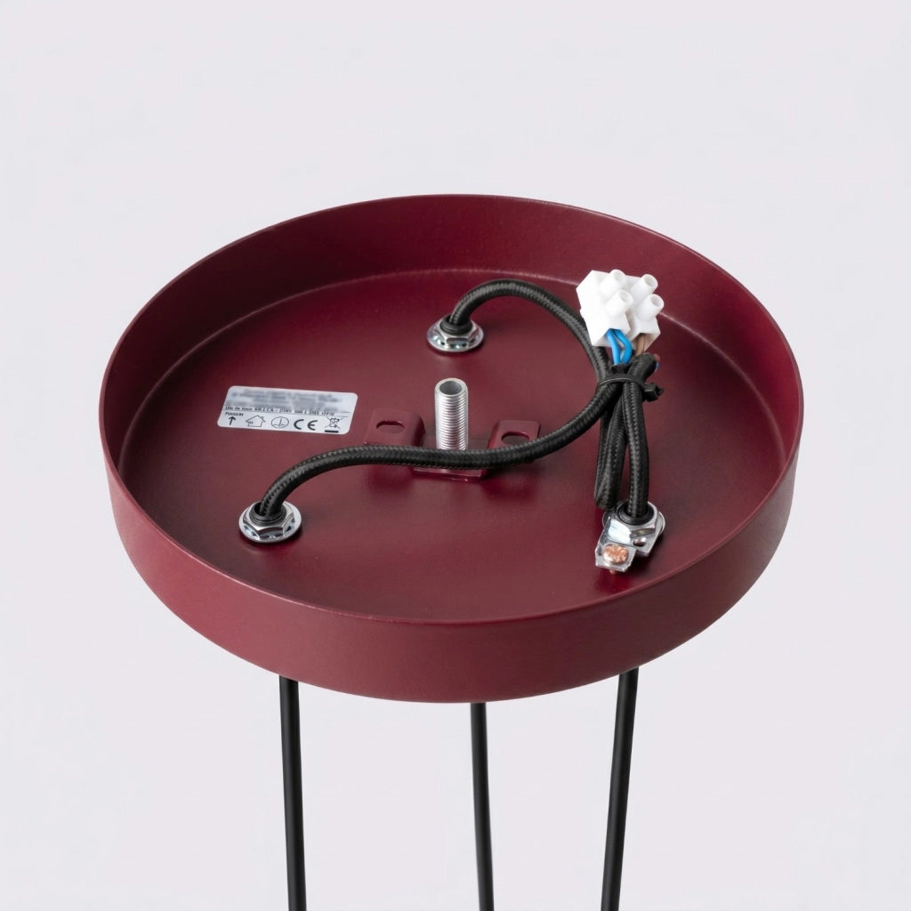Lampada a sospensione KARBON 3P bordeaux