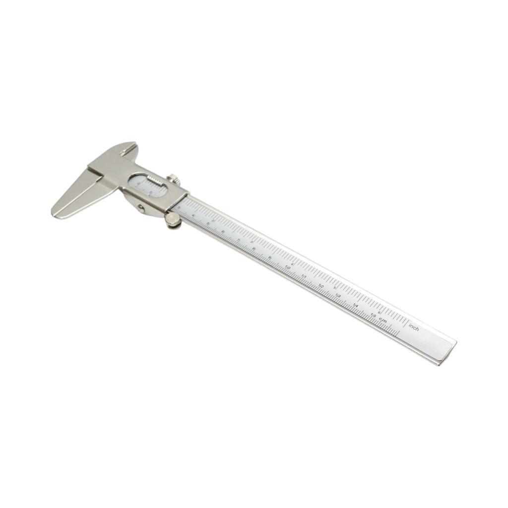 Calibro meccanico professionale 150mm, scala graduata in mm/cm/pollici, misurazione interna, esterna, profondità Crownman