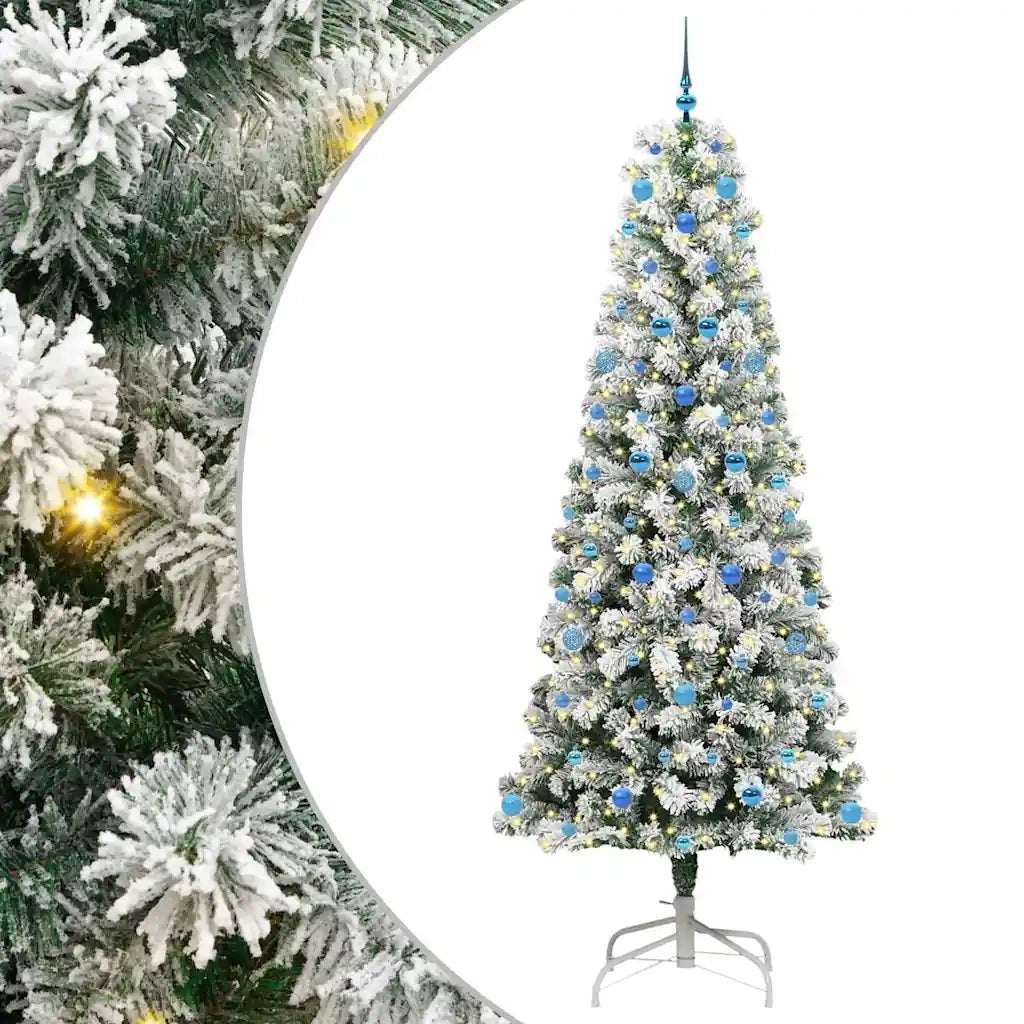 Albero di Natale | Decorazioni natalizie Artificiale con Rami Pieghevoli 240 cm