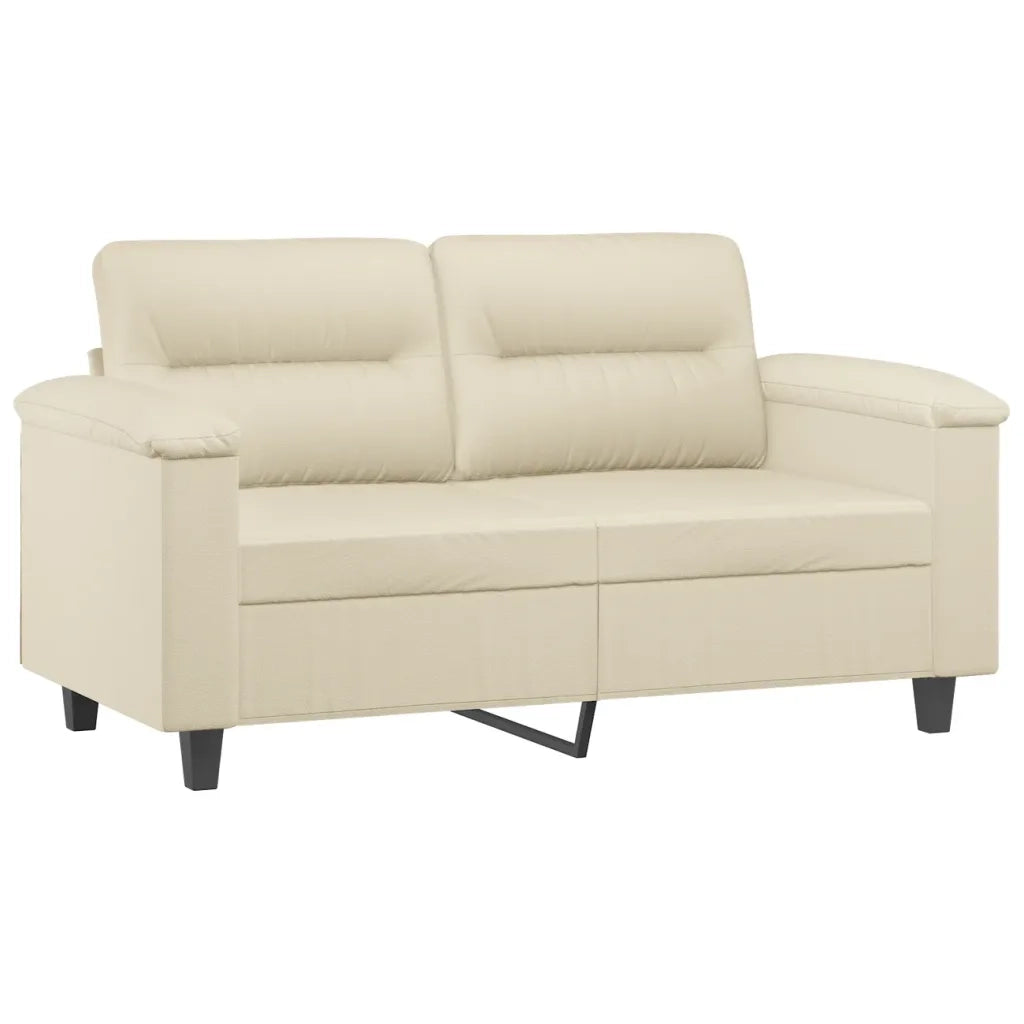 Divano | Divano da soggiorno | Sofa a 2 Posti Crema 120 cm in Similpelle