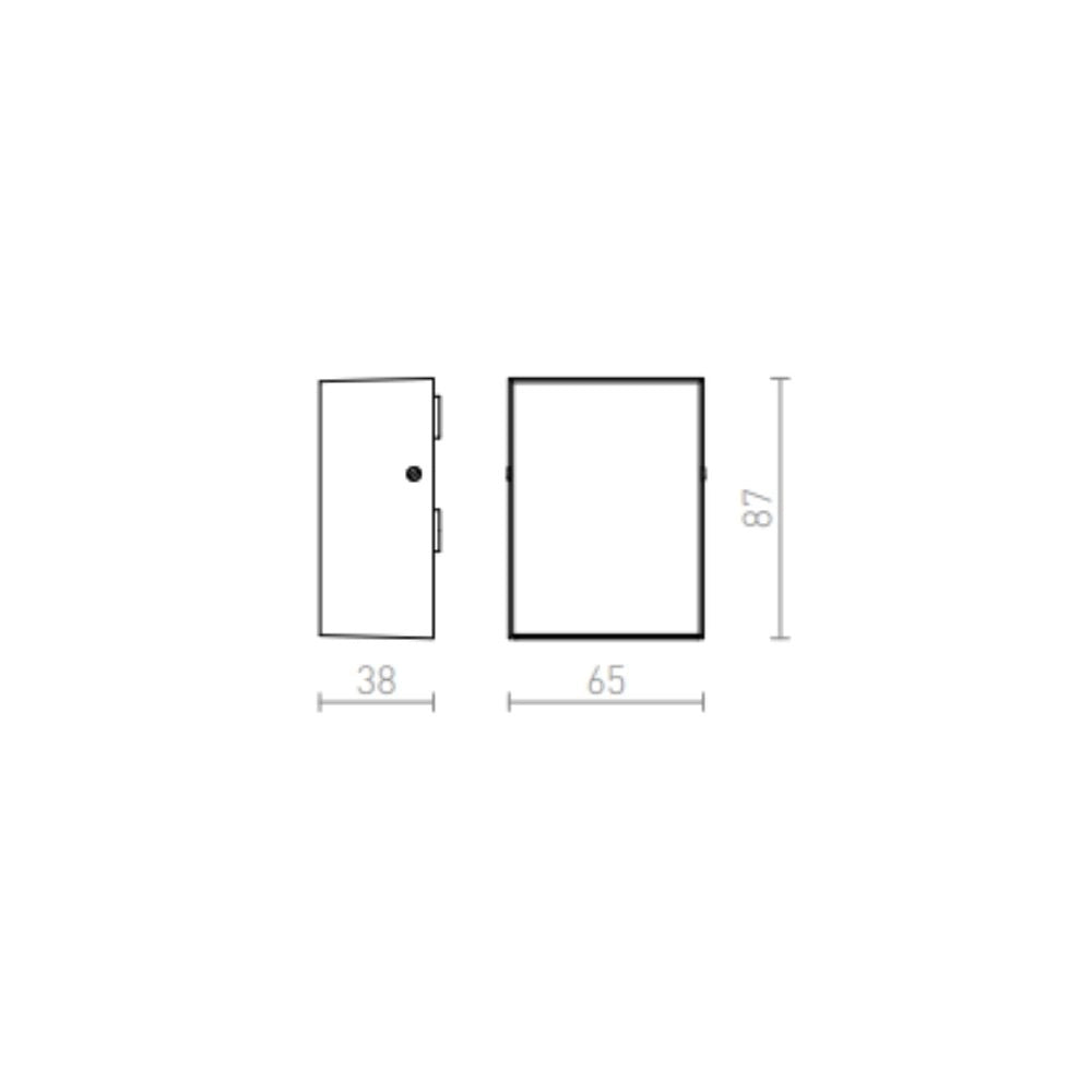 Lampada applique PEKKO da parete bianco 230V LED 3W 67° IP54 3000K