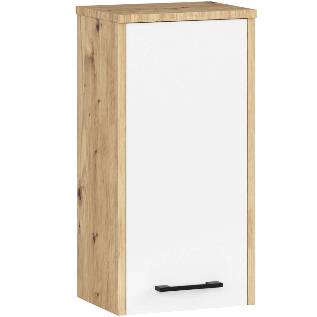 Mobile bagno sospeso AKORD FIN Quercia Artisan 30 cm 1 anta inserto frontale Bianco 30x22,5x60 cm