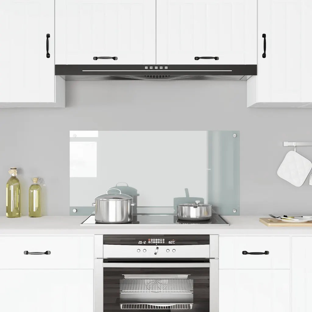 Paraschizzi per Cucina Trasparente 100x50 cm in Vetro Temperato CFW7456109