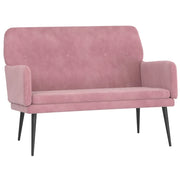 Panca Rosa 108x79x79 cm in Velluto CFW1368599