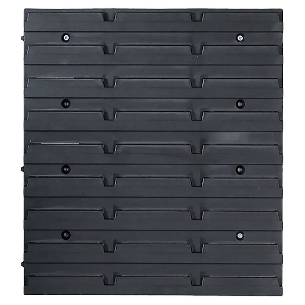 Kit Contenitori 136 pz con Pannelli a Parete Rosso e Nero CFW2283237