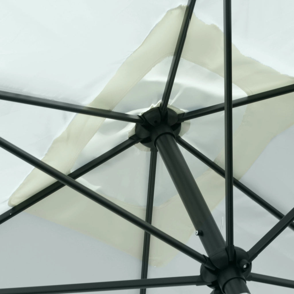 Ombrellone da Giardino 2x3 m Palo Ø38 mm in Alluminio e Poliestere Beige