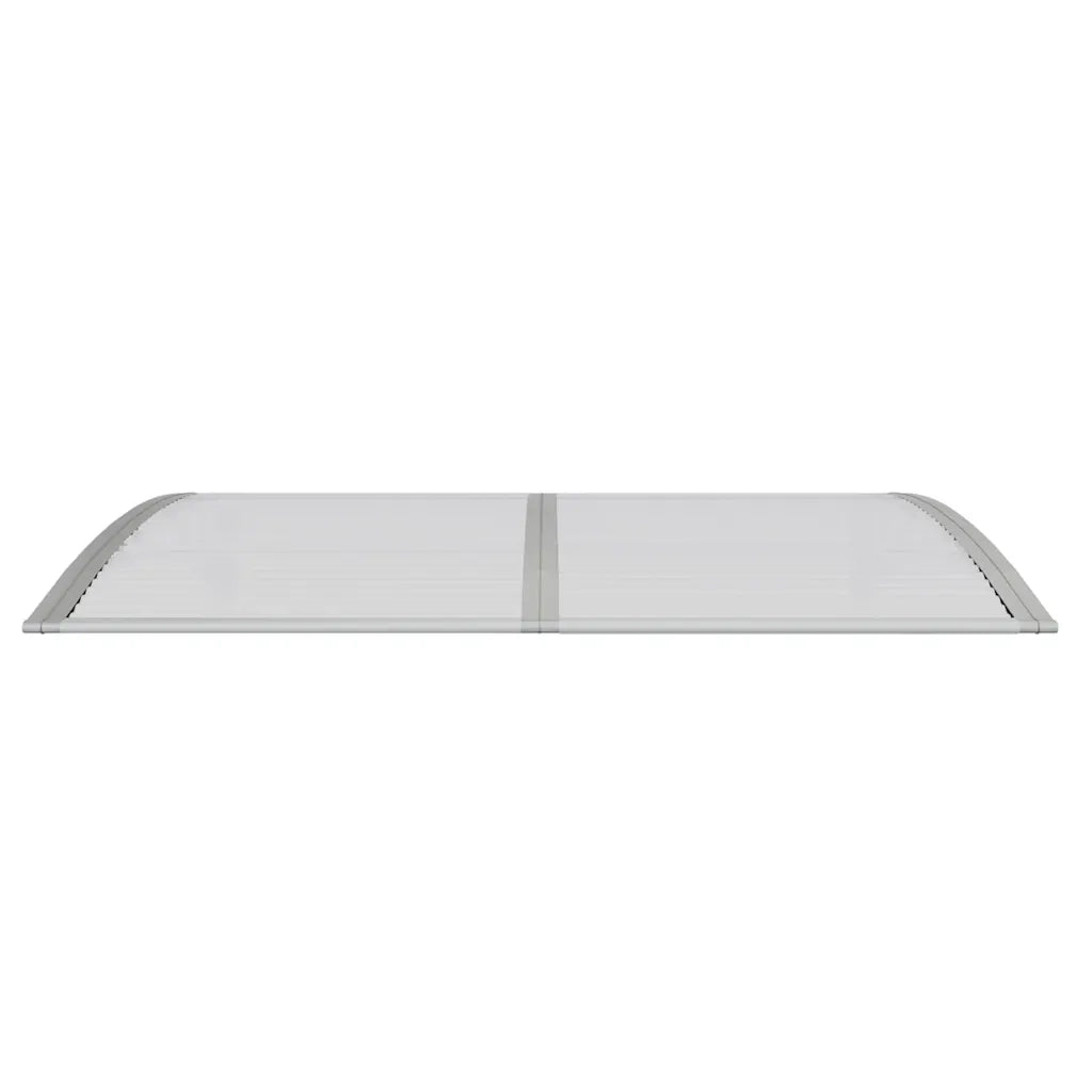 Tettoia per Porta Grigia 150x100 cm Policarbonato 153570