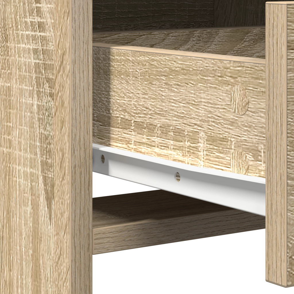 Set ComÃ² 3 Pezzi  in Legno Ingegnerizzato Rovere Sonoma