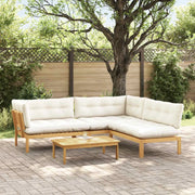 4 Pezzo Unità di divano pallet da giardino 3418261