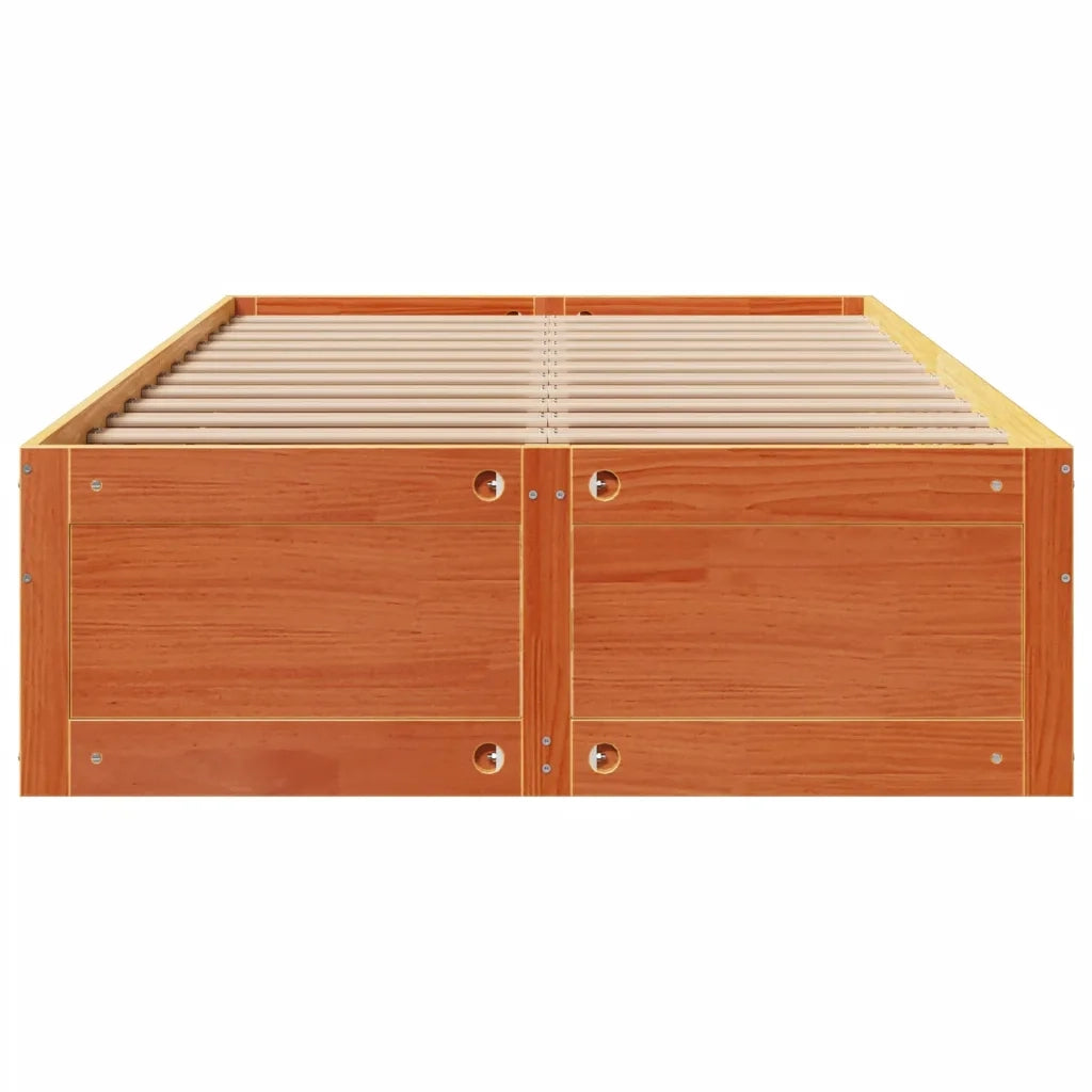 Giroletto senza Materasso con Cassetti Marrone Cera 120x190 cm 3308824