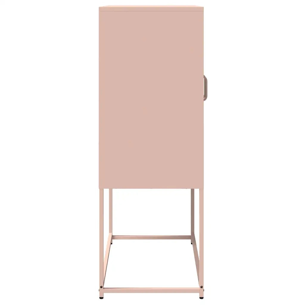 Credenza Rosa 68x39x107 cm in Acciaio