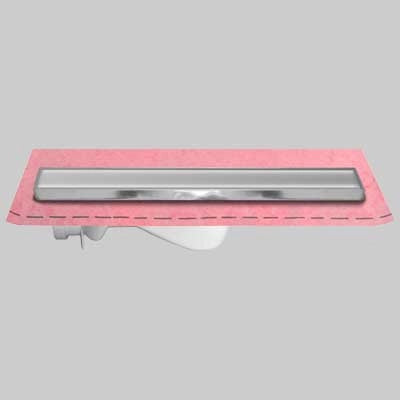 CANALETTA PER DOCCIA A SCOMPARSA CON GUAINA  Kit cm 85  guaina 1 m  ²     STAMPLAST