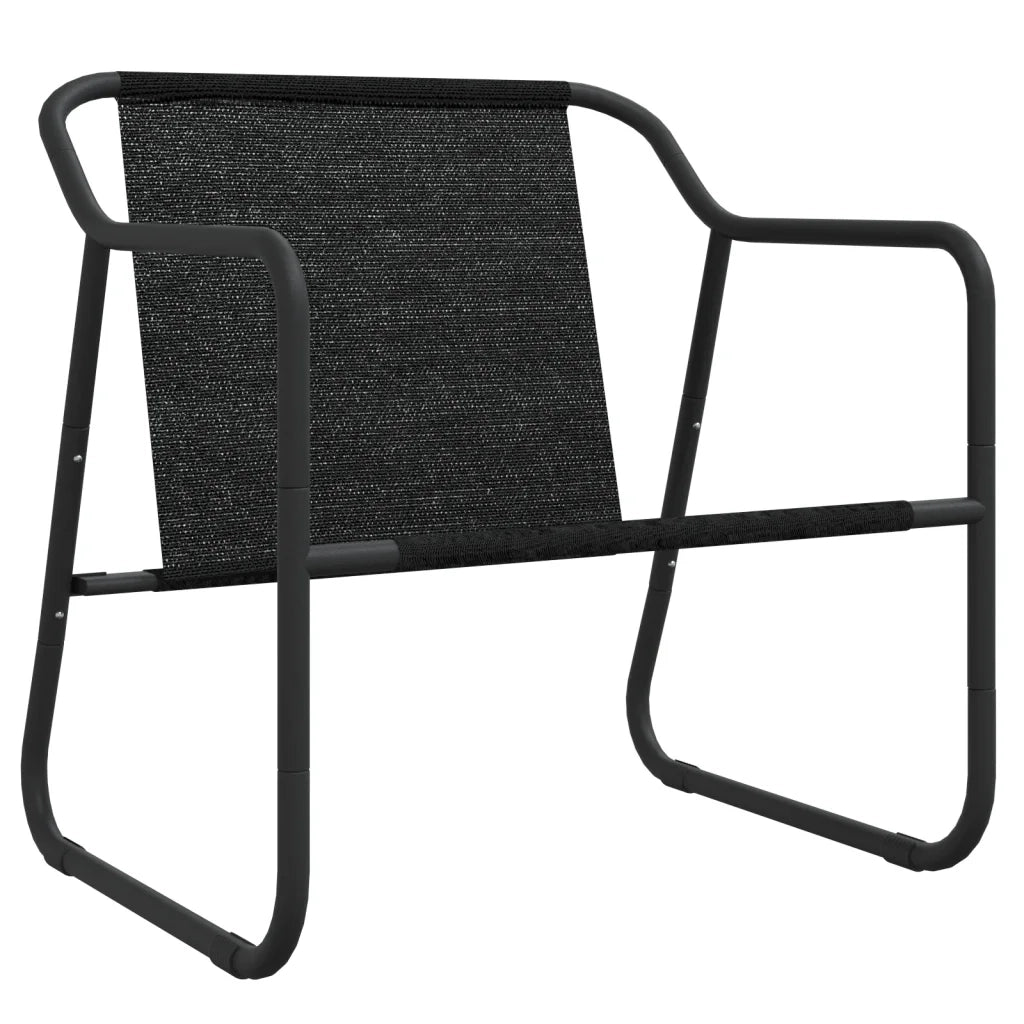 Set Salotto da Giardino 4 pz | Set di Mobili da Esterno con Cuscini in Acciaio Antracite