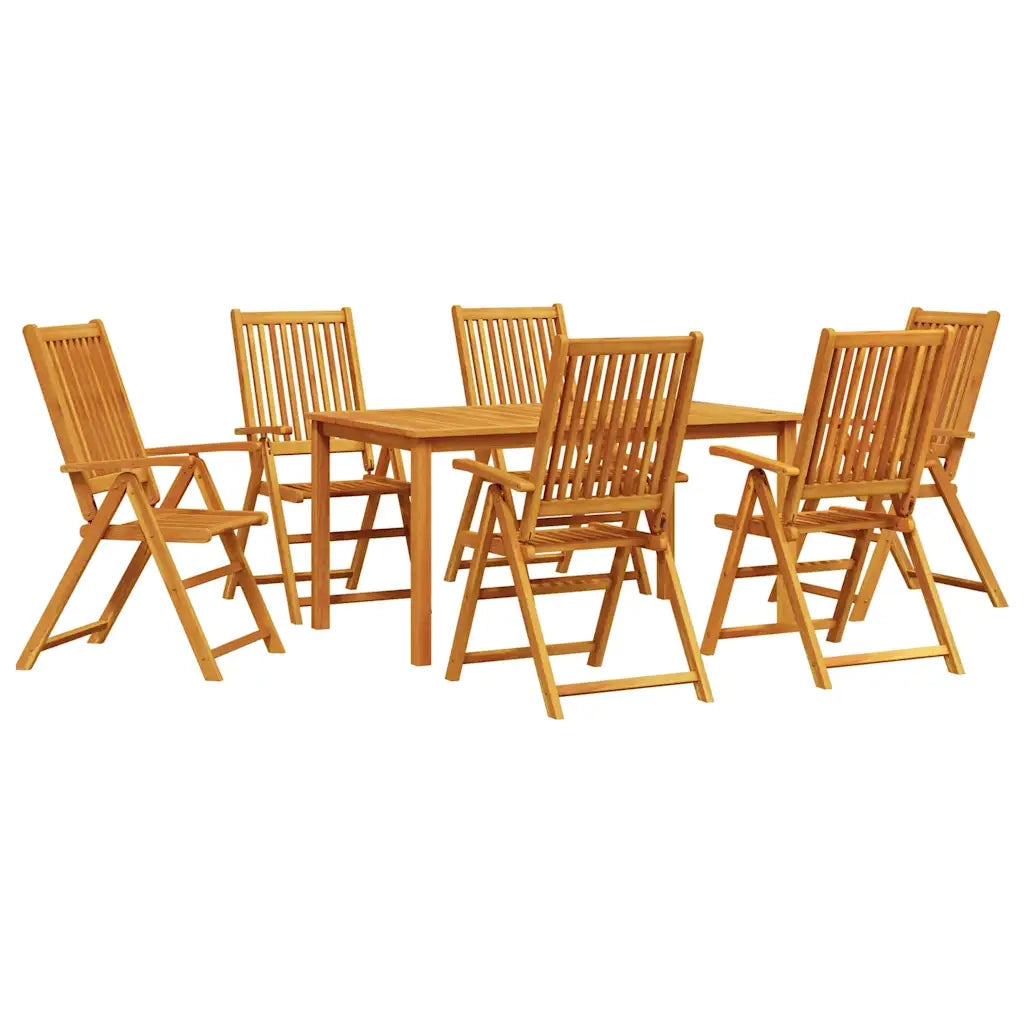 Set da Pranzo per Giardino 7 pcs Marrone 3375620
