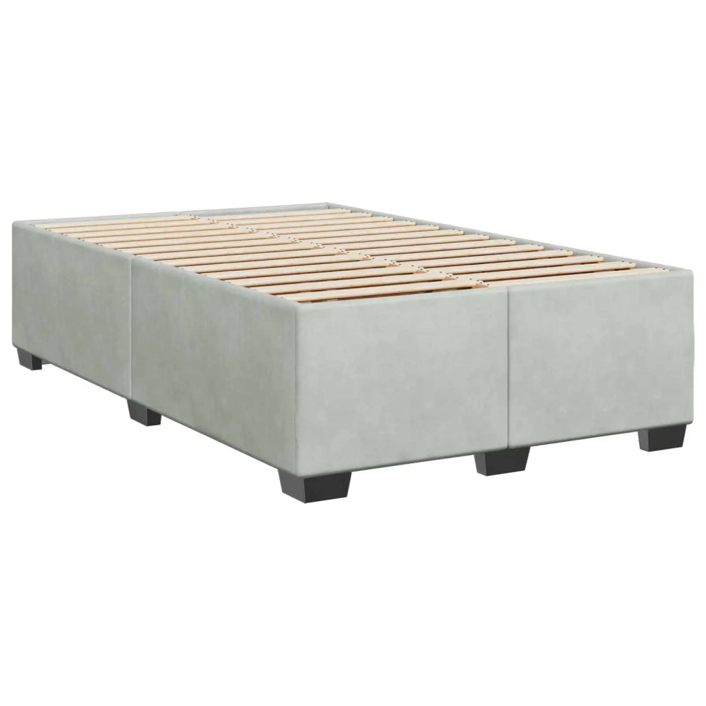 Letto box spring con materasso Grigio Chiaro 120 x 200 cm 3450692