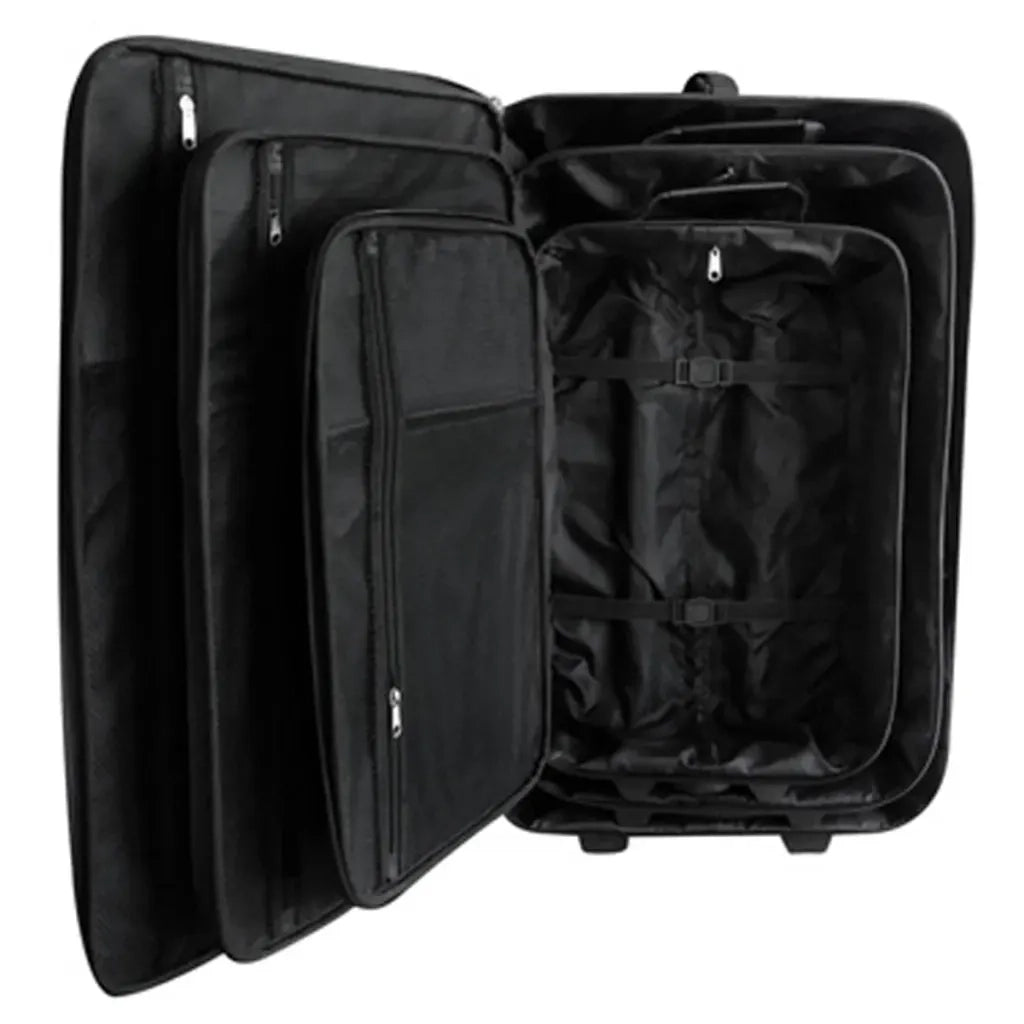 Set da Viaggio Trolley e Borse 5 pz Nero 90154