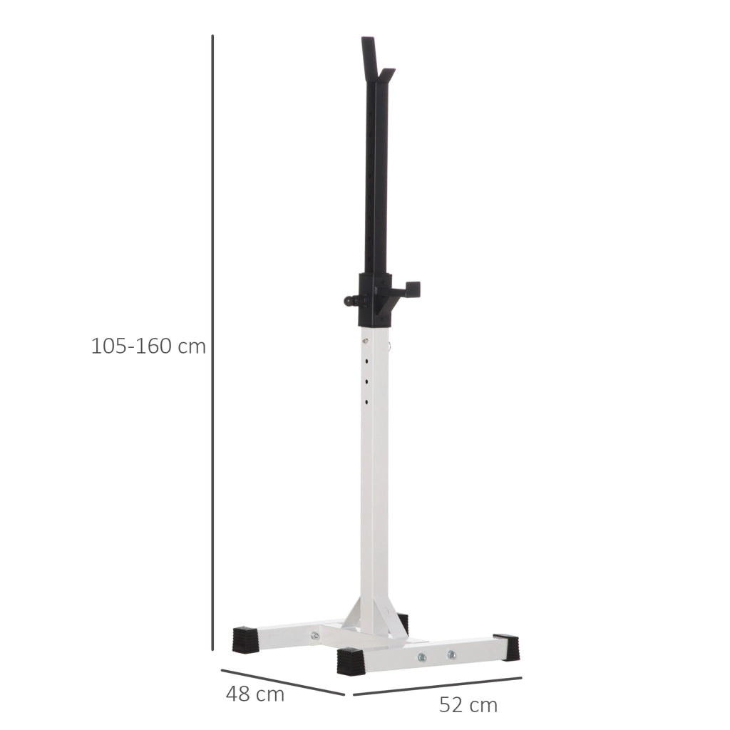 Easycomfort Porta Bilanciere Universale in Acciaio, Altezza Regolabile su 12 Livelli, Carico Massimo 150kg