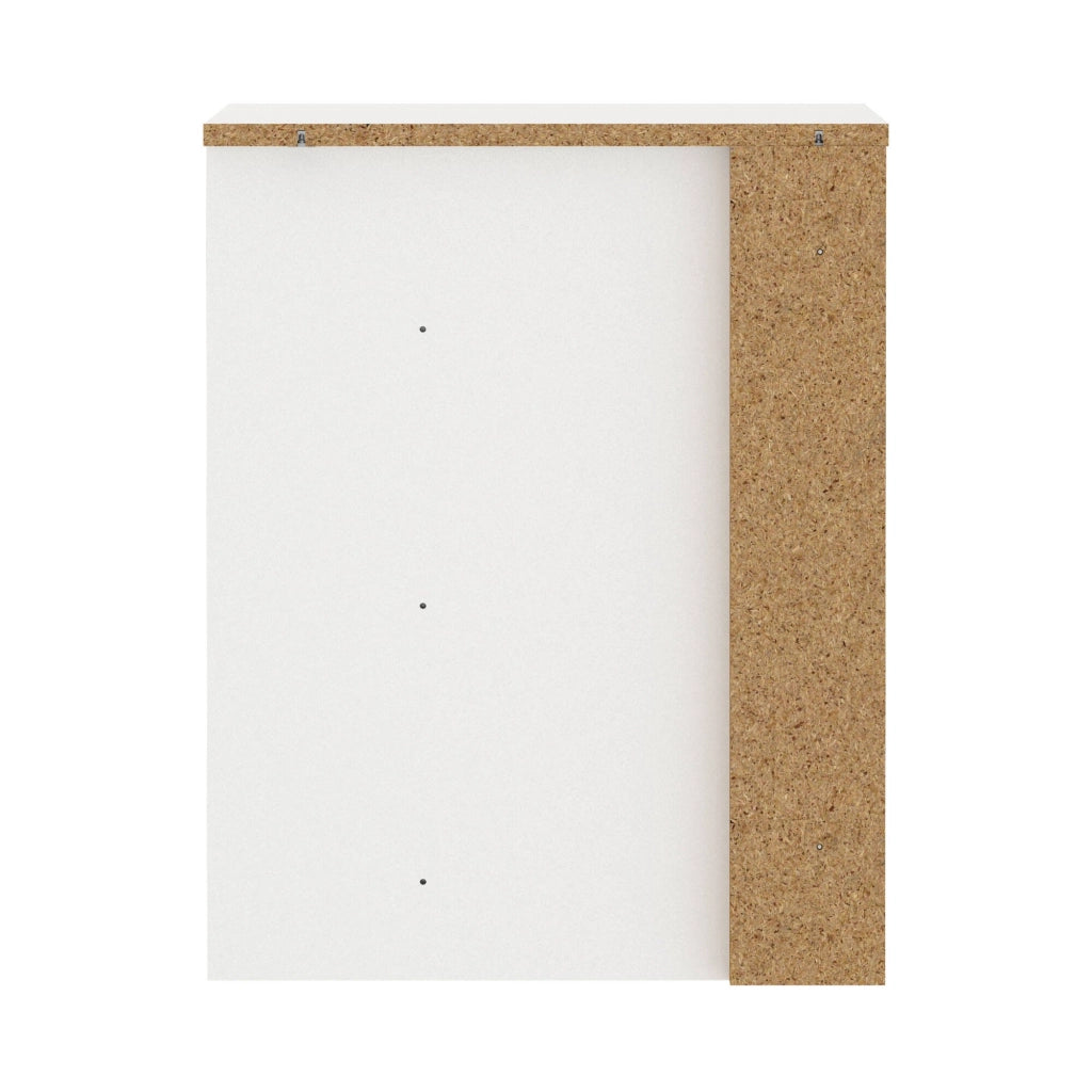 Cassettiera Giacarta, Settimino multiuso, Comò camera da letto, Mobile con cassetti, 57x55 h70 cm, Bianco