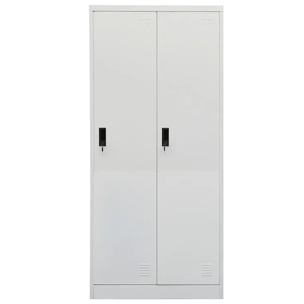 Armadio Grigio Chiaro 80x50x180 cm in Acciaio 335967