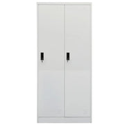 Armadio Grigio Chiaro 80x50x180 cm in Acciaio 335967