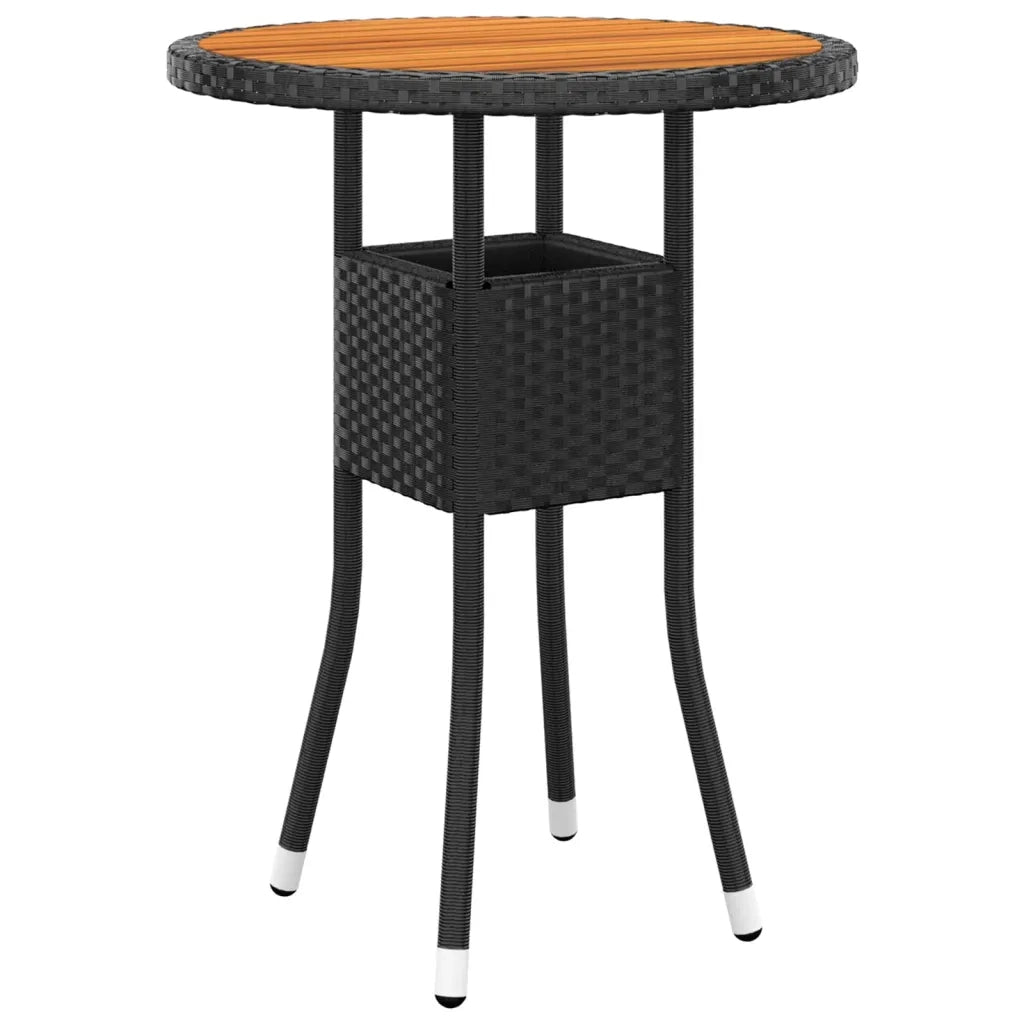 Set Salotto da Giardino 5 pz | Set di Mobili da Esterno in Polyrattan Nero