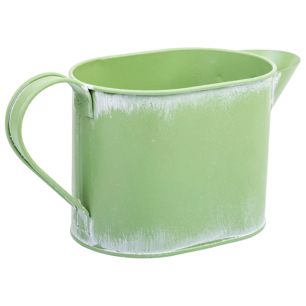 Annaffiatoio in metallo verde 20,5x8,5x105/11h cm