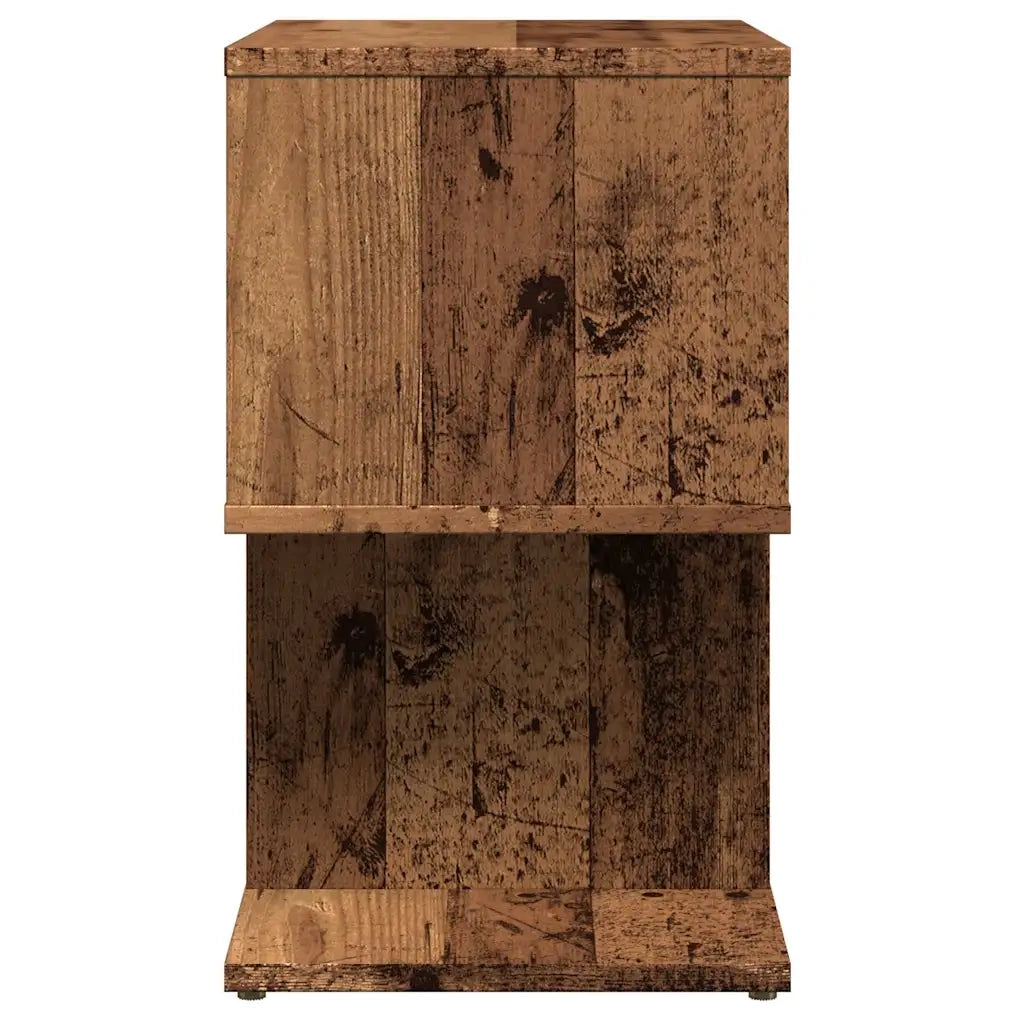 Comodini 2 pz in Legno Vecchio 50x30x51,5 cm Legno Multistrato